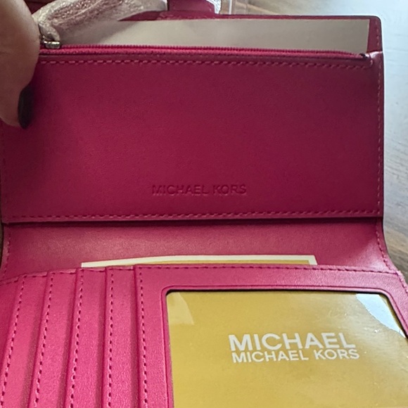 Michael Kors Fuchsia and Cream Zebra Wallet - Picture 5 of 5